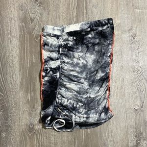 Capsulle Black & White Tie Dye Strapless Summer Top